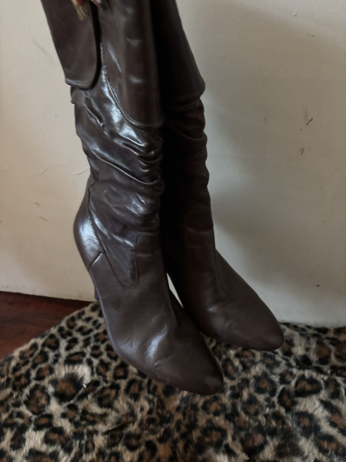 Brown Aldo Heels Boots