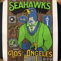 Seahawks vs. Rams Limited Edition Poster 10-7-21