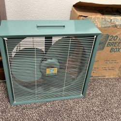 Need To Sell Vintage Perfectly Working Mint Condition Turquoise Blue Ge Steel Box Fan