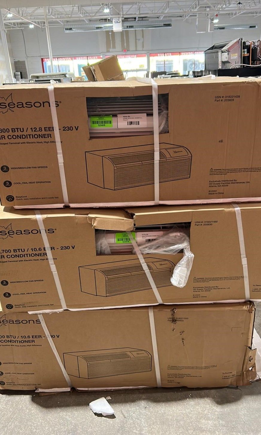 Seasons SM13R1 13,500 BTU Air Conditioner with Heater RTL