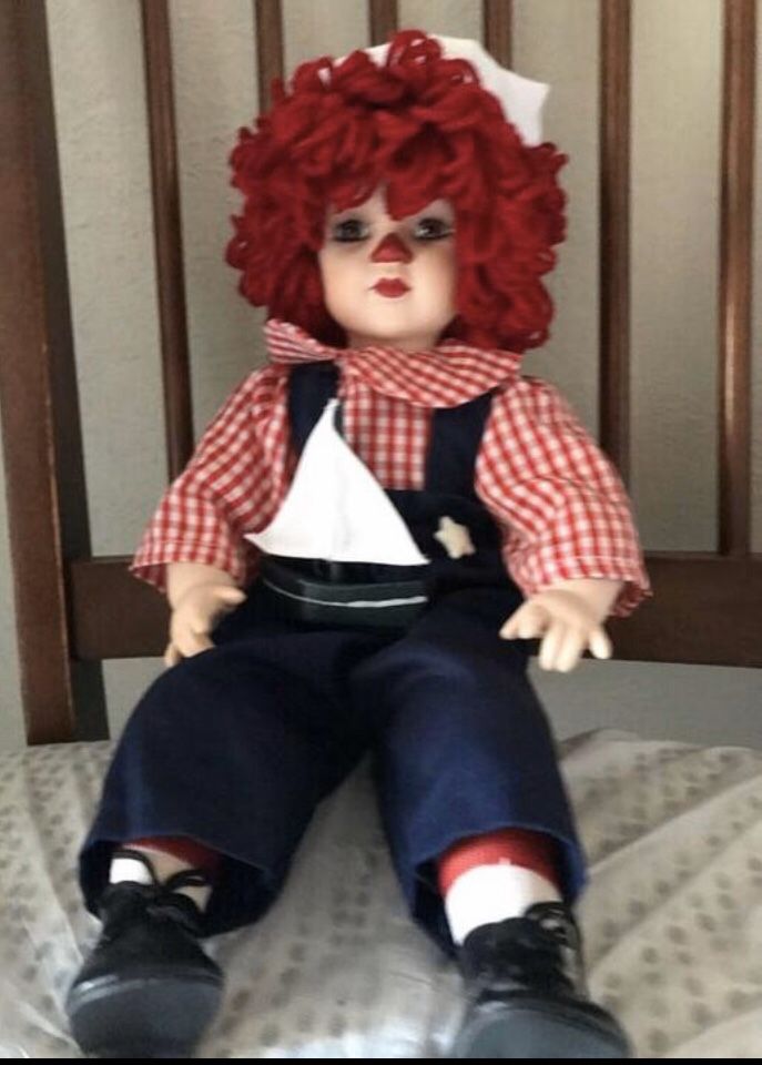 Porcelain Raggedy Ann & Andy