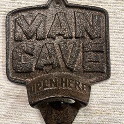 Cast Iron “Man Cave” Beer Bottle Opener