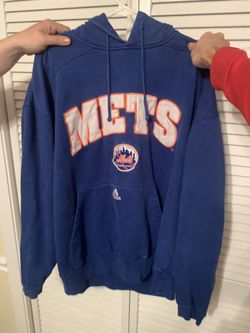 New York Mets MLB Blue Adidas Hooded Sweatshirt - Adult XL