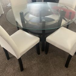 Glass Table Set 