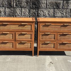 Pier 1 imports matching 5 drawer bamboo dressers