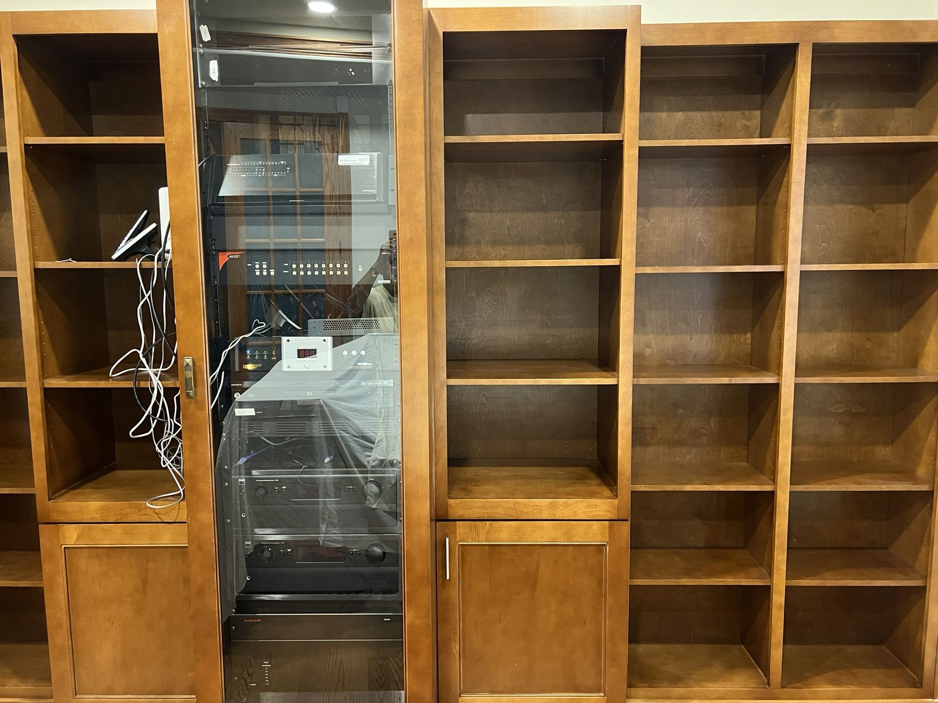 Wooden Book Cases With Shelves , Different Sizes —total 4