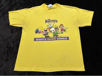 Boys XL Vintage Knotts Berry Farm Peanuts Snoopy Rocking Summer