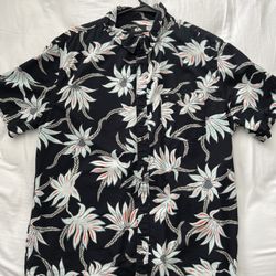Quicksilver Hawaiian Shirt Sz Large