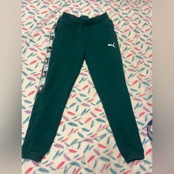 Puma Green Track Pants