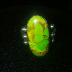 Turquoise Sterling silver. Rings 10 .real Stones.