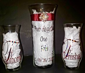 Personalized sand ceremony set