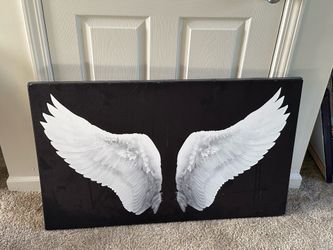 Large Angel Wings Canvas Wall Art