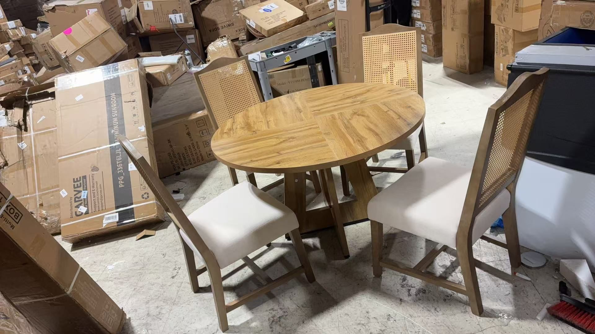 Round Dining Table for 4
