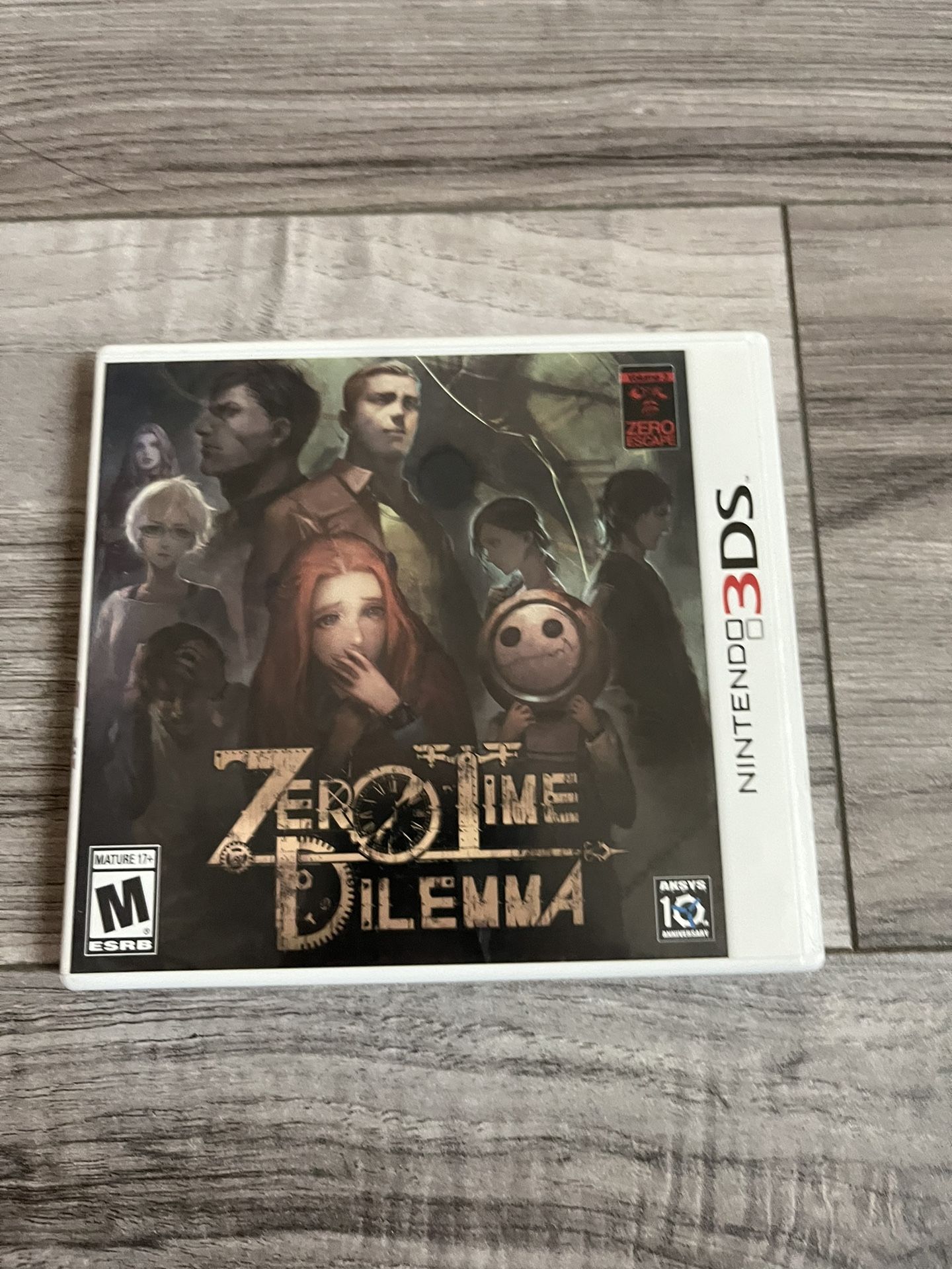 ZeroTime Dilemma Nintendo 3DS Case And Manual Only No Game