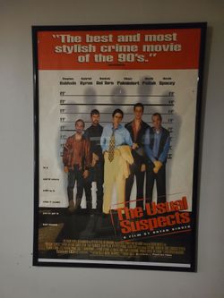 Original The Usual Suspects Framed Movie Promo Poster (27x40) – Video Release
