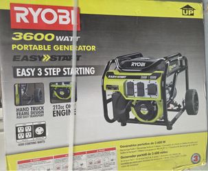 Ryobi 4500W recoil start gas portable generator