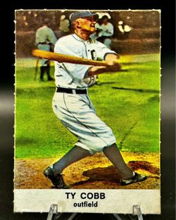 Golden Press 1961 Hall of Fame Ty Cobb #25 Detroit Tigers Baseball Card (EX)