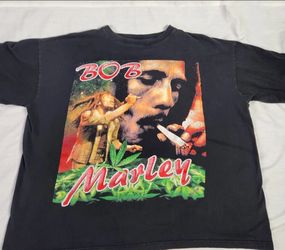 Vintage Bob Marley Natural Mystic T-Shirt Black Size XL - Reggae 90s