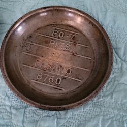 2 FASANO PIE PLATES - CHICAGO CIRCA 1940