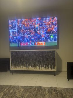 85” HDTV with wall mount