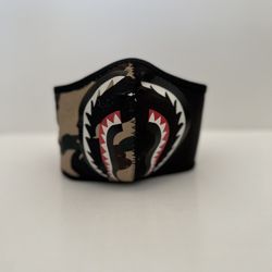BAPE 1st CAMO SHARK MASK A Bathing Ape Nwt Neoprene One Size Green First Snow preowned 