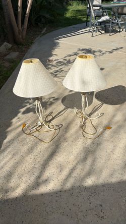 2 Lamps For Sale With Shades