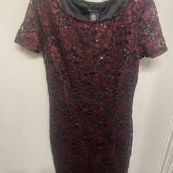 Candalite Women’s Red Sparkly Dress Size Small New