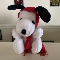Snoopy Red Baron Plush Toy Charles Schultz / Peanuts - 1966 Teleflora 7" 