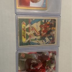 Joe Montana 3 Card/sticker Lot