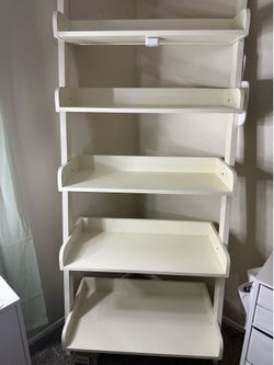 Pottery Barn leaning  ladder shelf