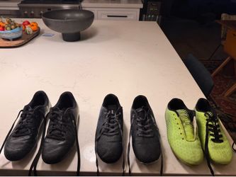 BoysSoccer Shoes Sizes:  2y, 2.5y and 4.5y…$5 each