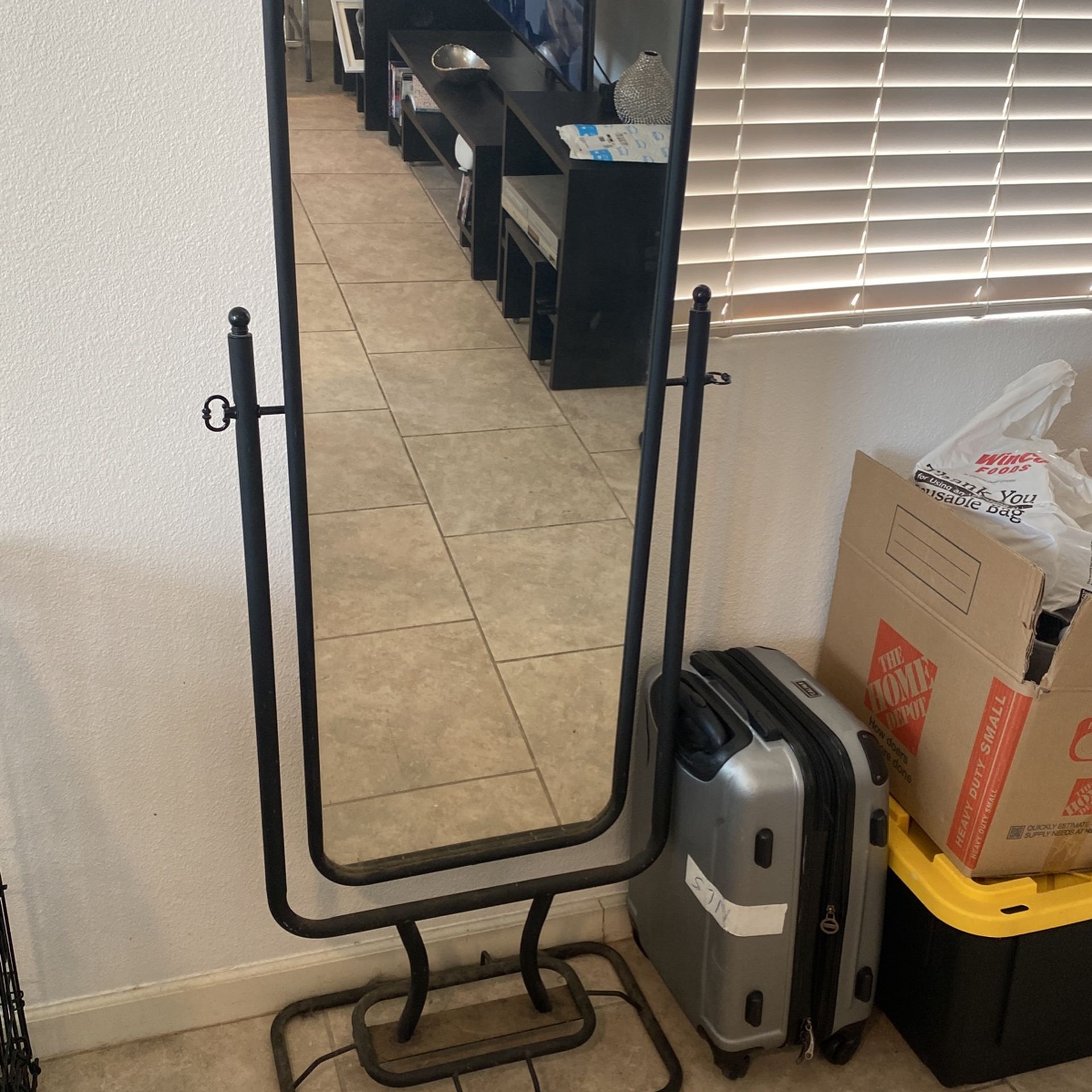 Antique Iron Body Mirror (5’6x21”)