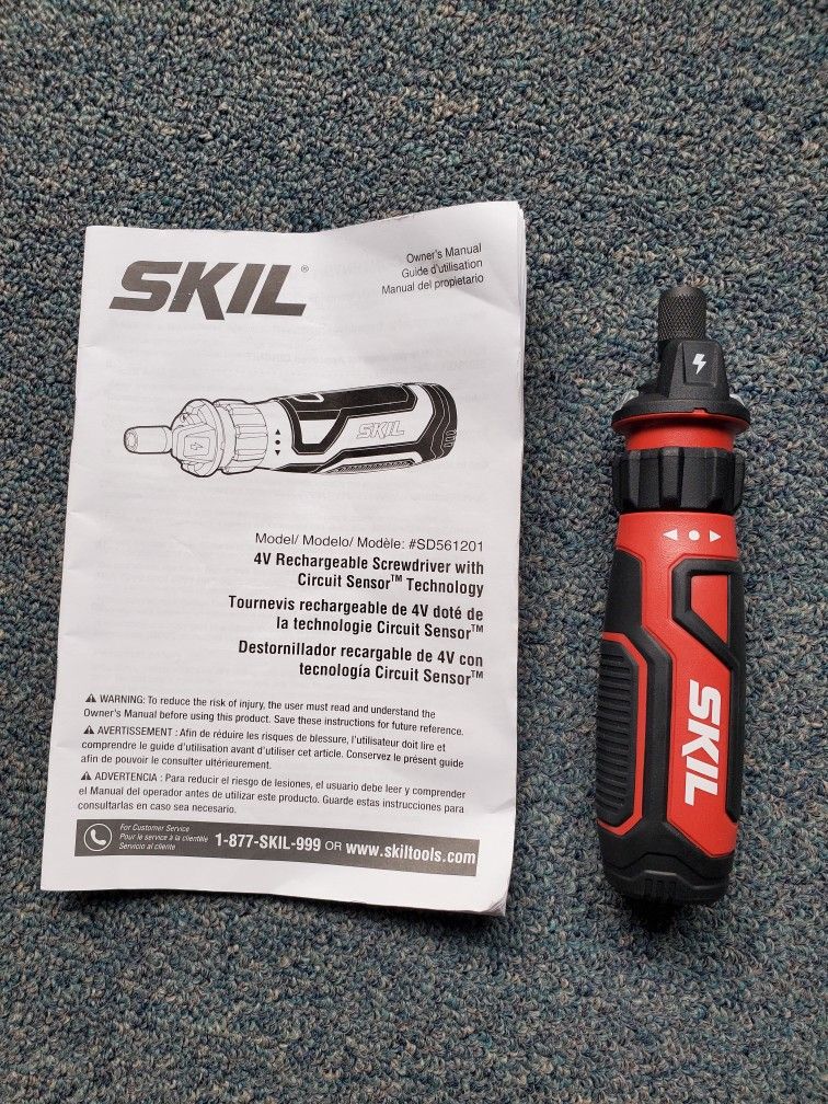 Skil 4V Rechargeable Screwdriver w/Circuit Sensor Technology 