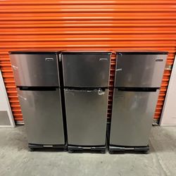 Magic Chef 4.5 cu. ft. 2 Door Mini Fridge in Stainless
