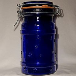 Cobalt Glass Canning Jar