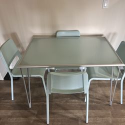 Glass Table with Chairs 