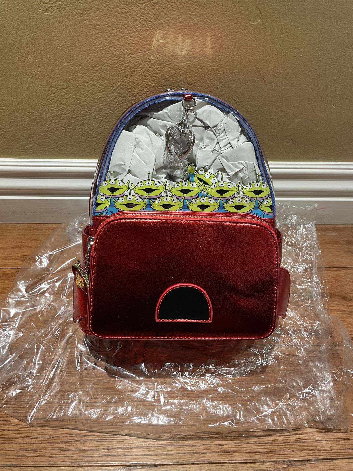 Loungefly Toy Story Claw Machine With Aliens Mini Back Pack New