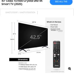 Samsung TV 43” 4k