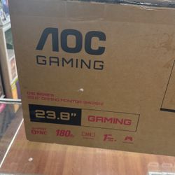 AOC 24G15N 24" Gaming Monitor, Full HD 1920x1080, 180Hz 1ms, 1x HDMI 2.0, 1x Display Port, Adaptive-Sync, 3-Sided Frameless, HDR Ready, Console Gaming