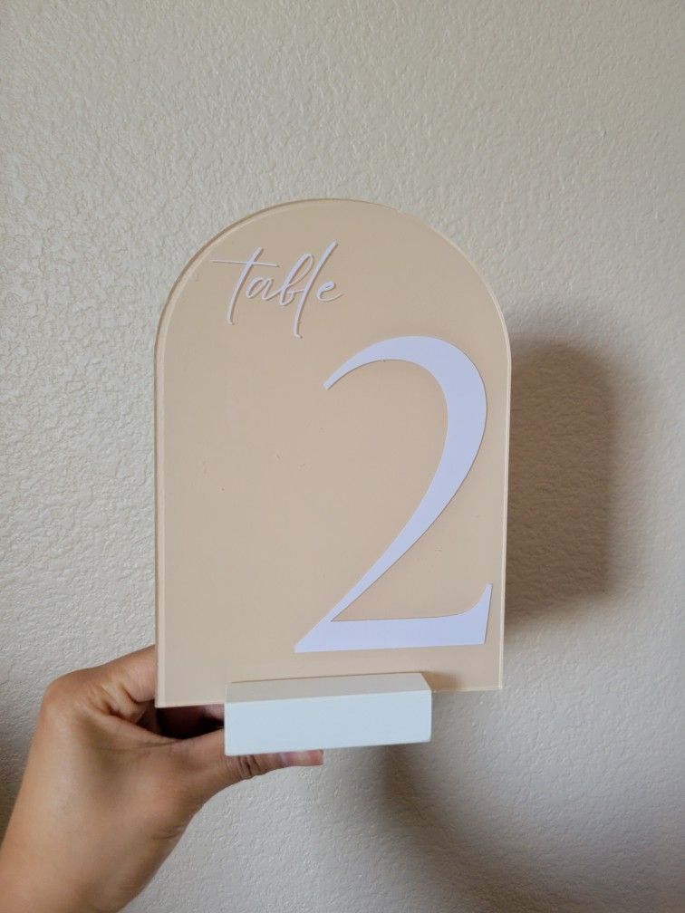 Table Numbers 1-10