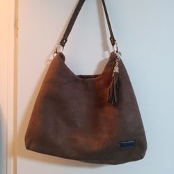 Bella Russo Brown Suede Purse