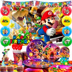 112pcs Super Mario Party Supplies (New, Unopened)