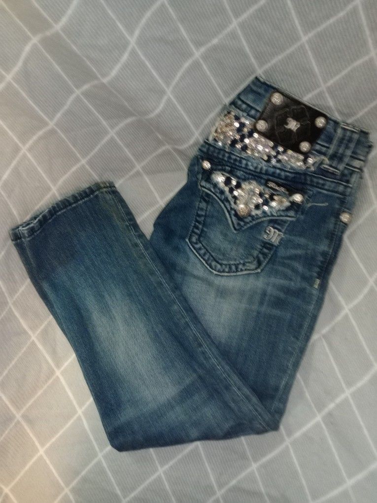 Miss Me Jean's boyfriend Capri Size 24