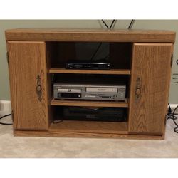 Solid wood TV stand