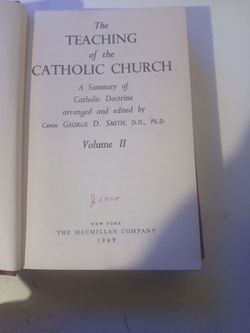 ​The Teaching of the Catholic Church 2-Vol Set 1949 George D Smith Hardcover