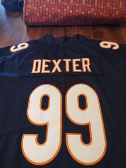 Men's Nike Gervon Dexter Sr Navy Chicago Bears Team Game Jersey Large