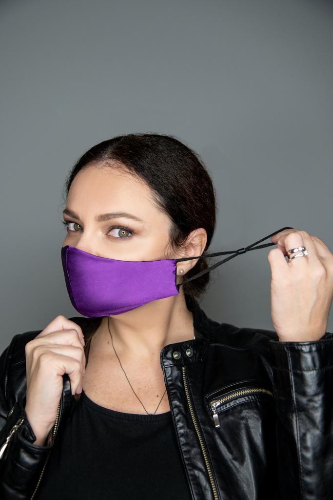 Face Silk Purple Mask 