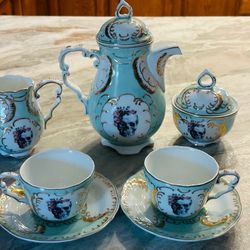 Rose Skull Tea Set