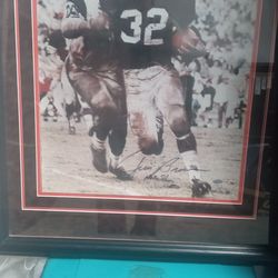 18x20 authenticated sign photo of Jim Brown