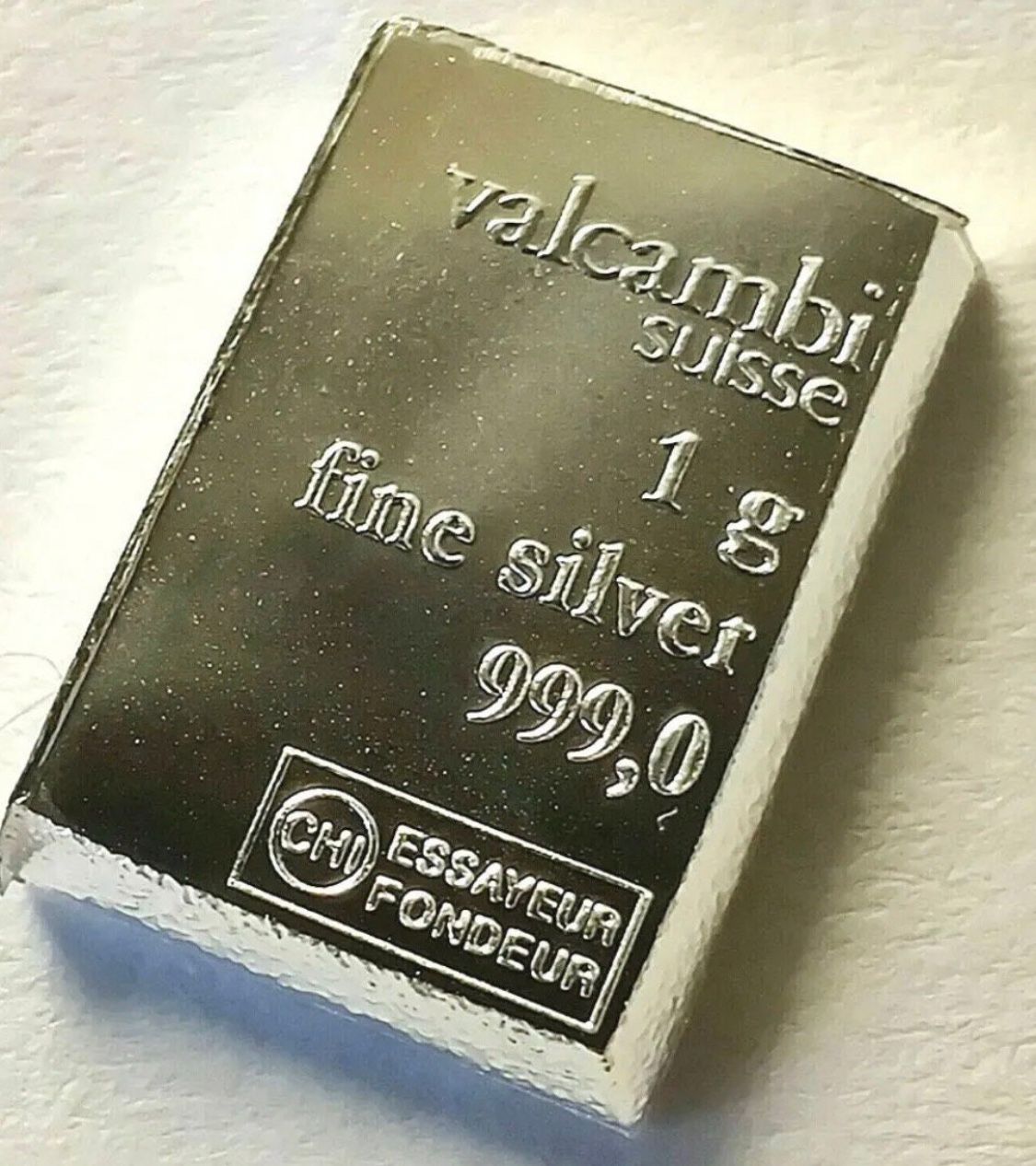 Pure .999 Silver 1 G Bar Valcambi (Multiples)